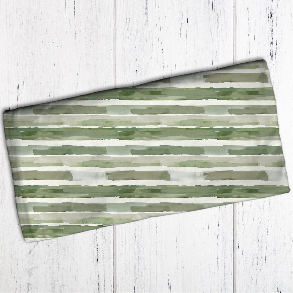 Aquarellstreifen Boho Grün