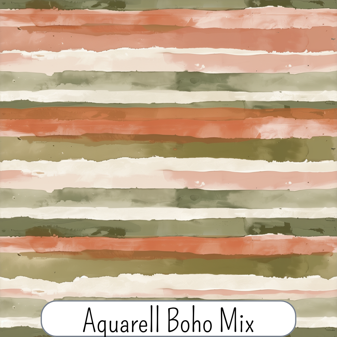 Aquarellstreifen Boho Mix