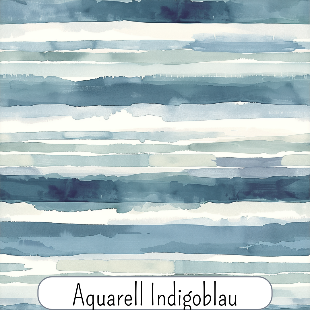 Aquarellstreifen Indigoblau
