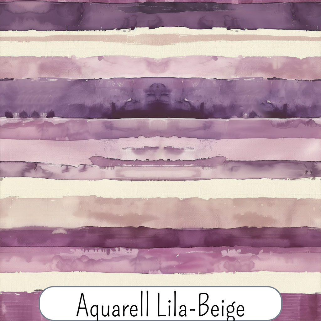 Aquarellstreifen Lila-Beige