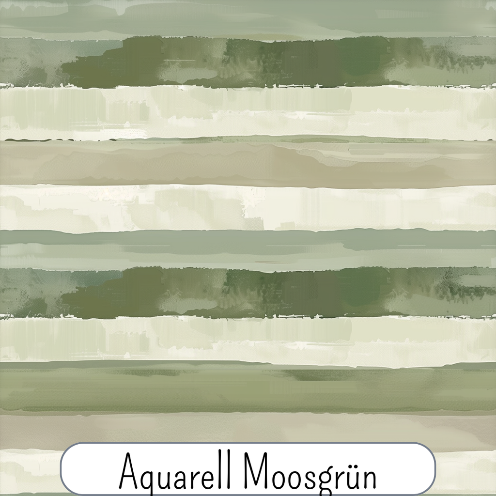 Aquarellstreifen Moosgrün