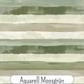 Aquarellstreifen Moosgrün