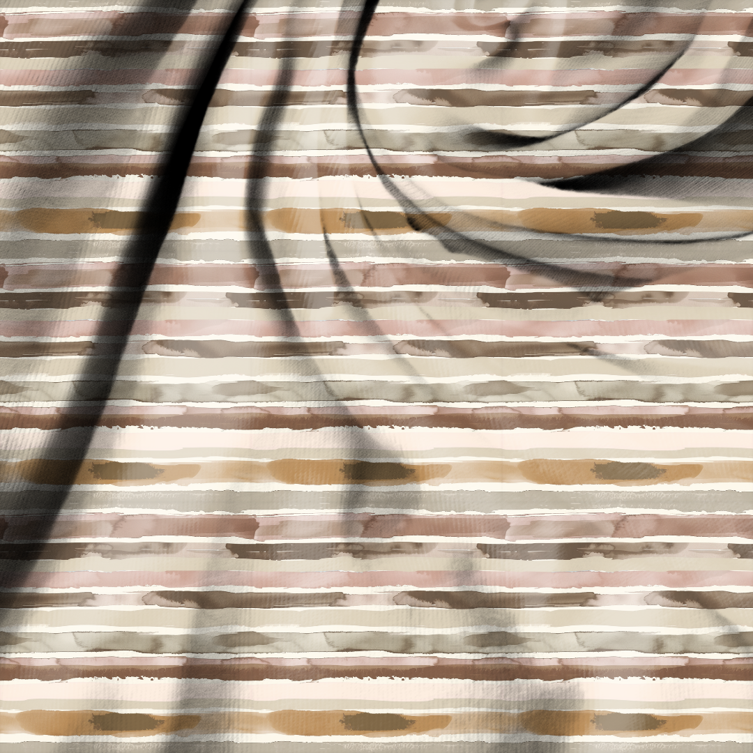 Aquarellstreifen Lehmbraun