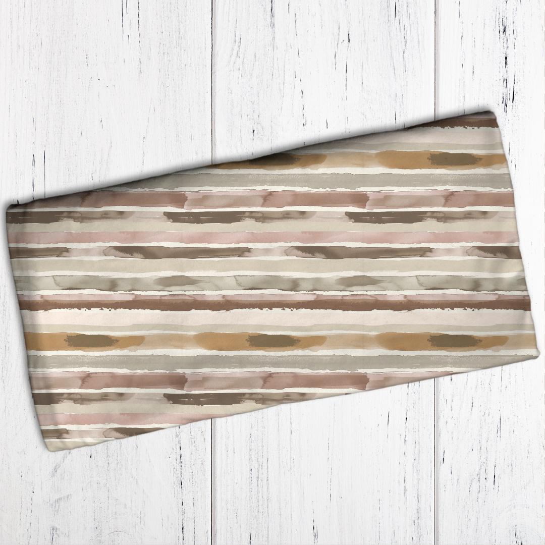 Aquarellstreifen Lehmbraun