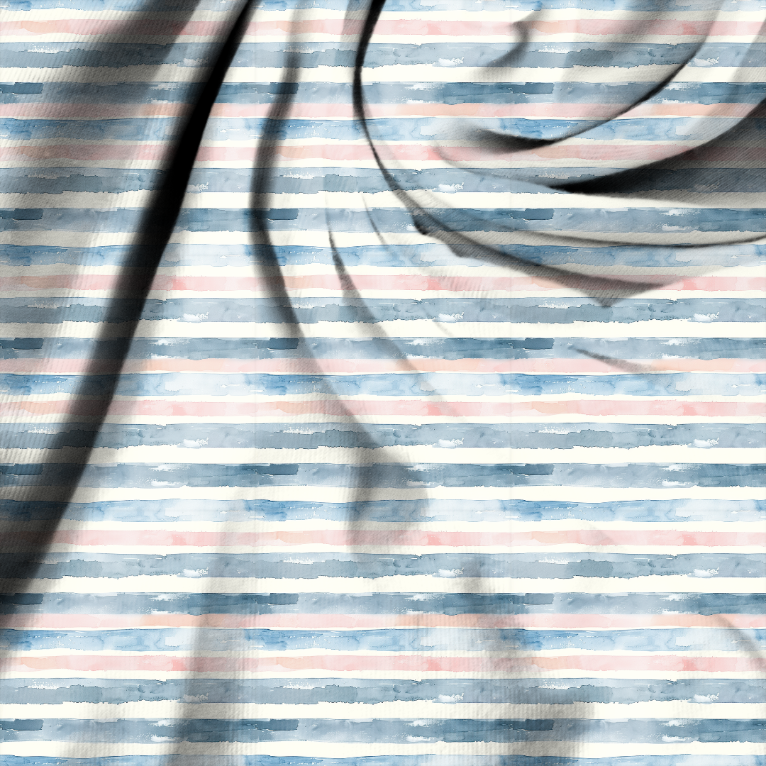 Aquarellstreifen Mint-Rosa