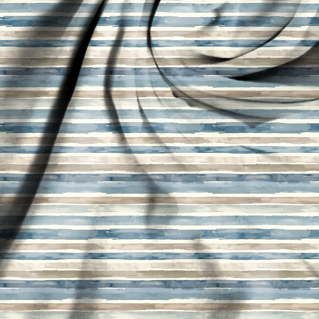 Aquarellstreifen Petrol-Beige