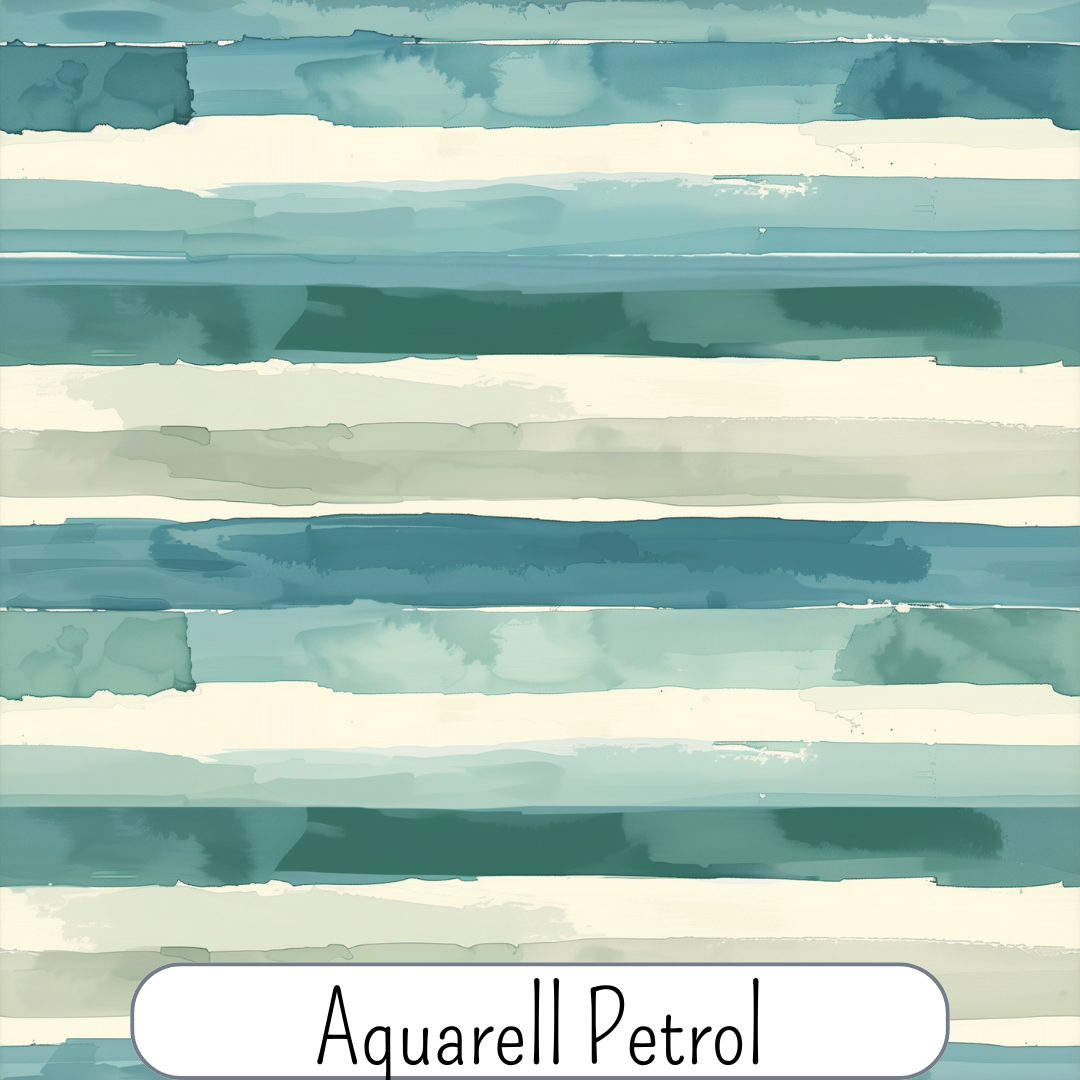 Aquarellstreifen Petrol