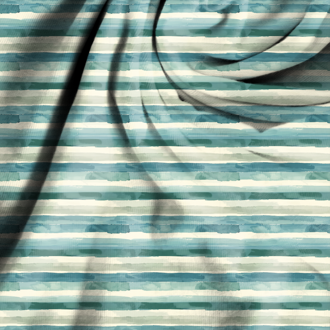 Aquarellstreifen Petrol