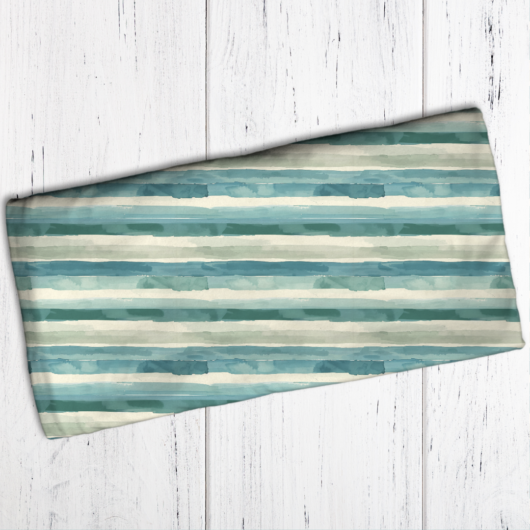 Aquarellstreifen Petrol