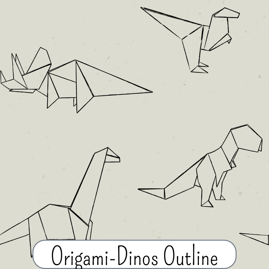 Origami-Dinos (Outline)