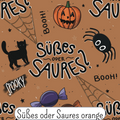 Süßes oder Saures orange